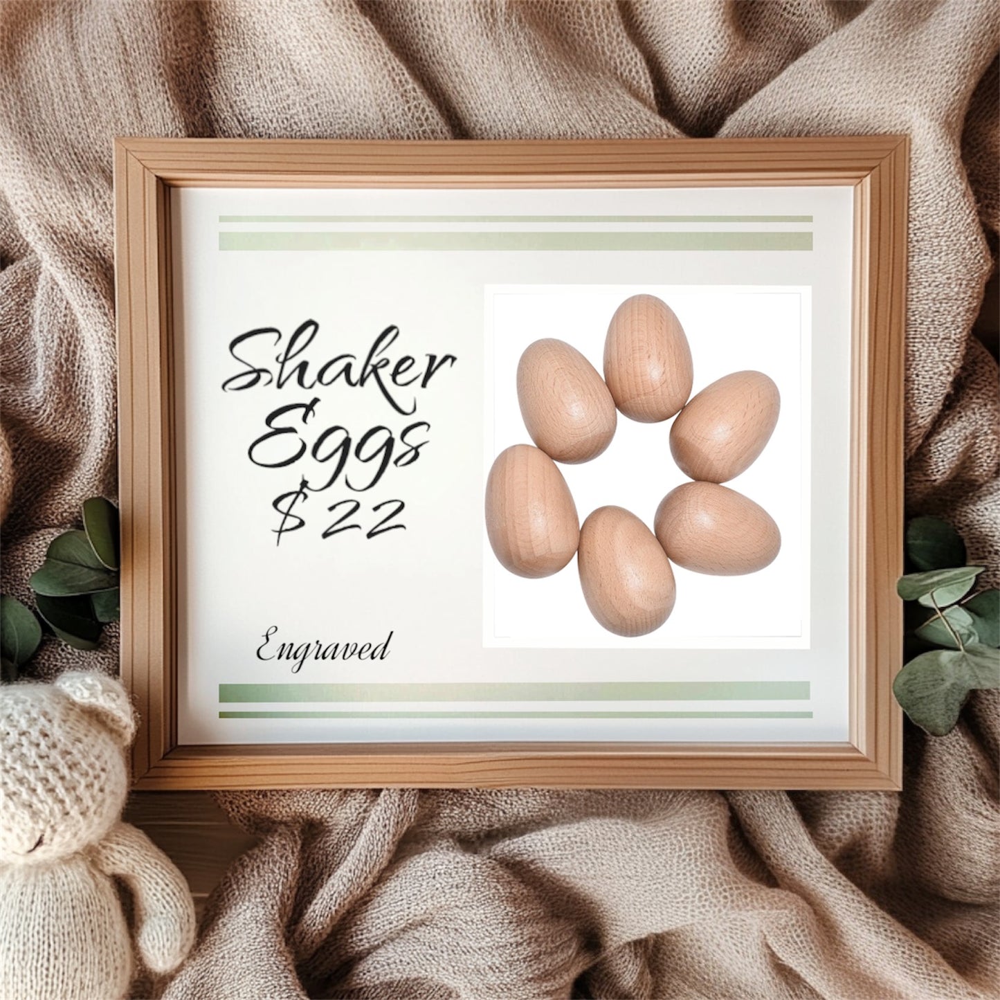 Wooden shaker eggs