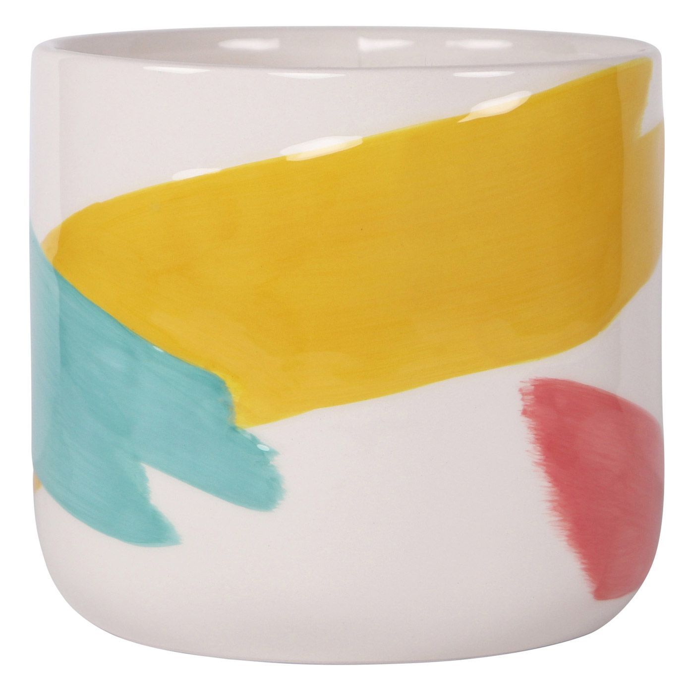 Retro Rainbow Planter Blue Sm 12cm