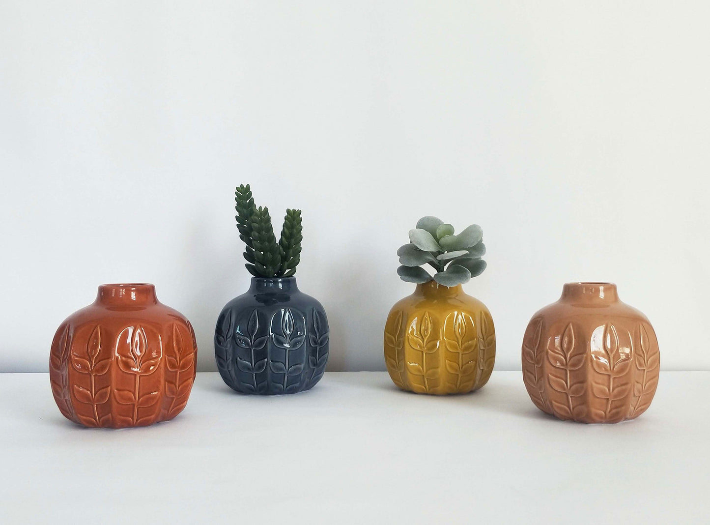 Petal Vase Mustard 11cm