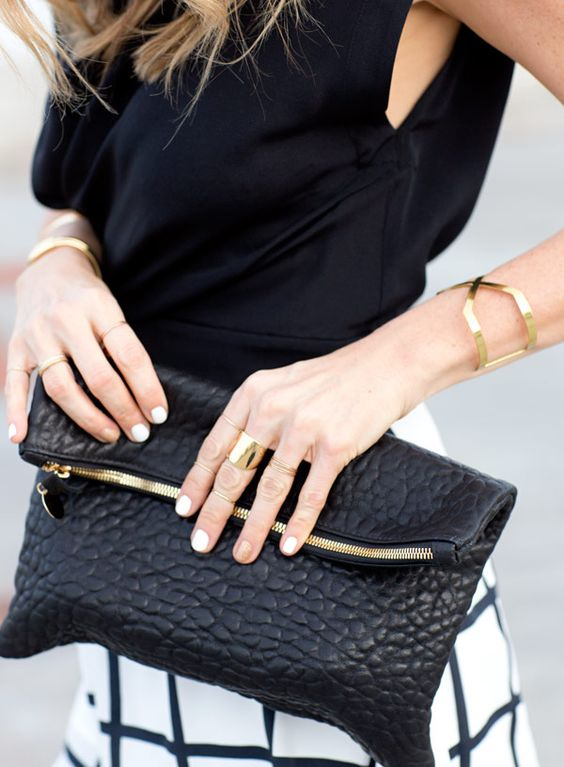 Leather and Cowhide Clutches and Handbags