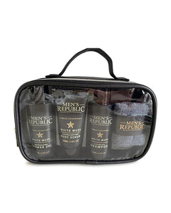 Men’s Republic grooming kit - 4pc shower cleansing in a carry bag