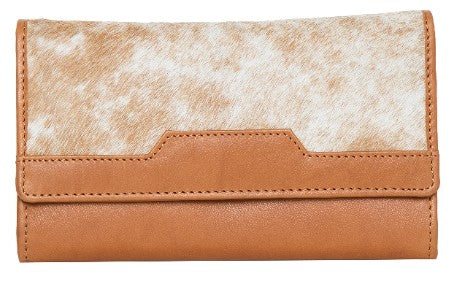 Trifold Cowhide Wallet - Vegas Tan