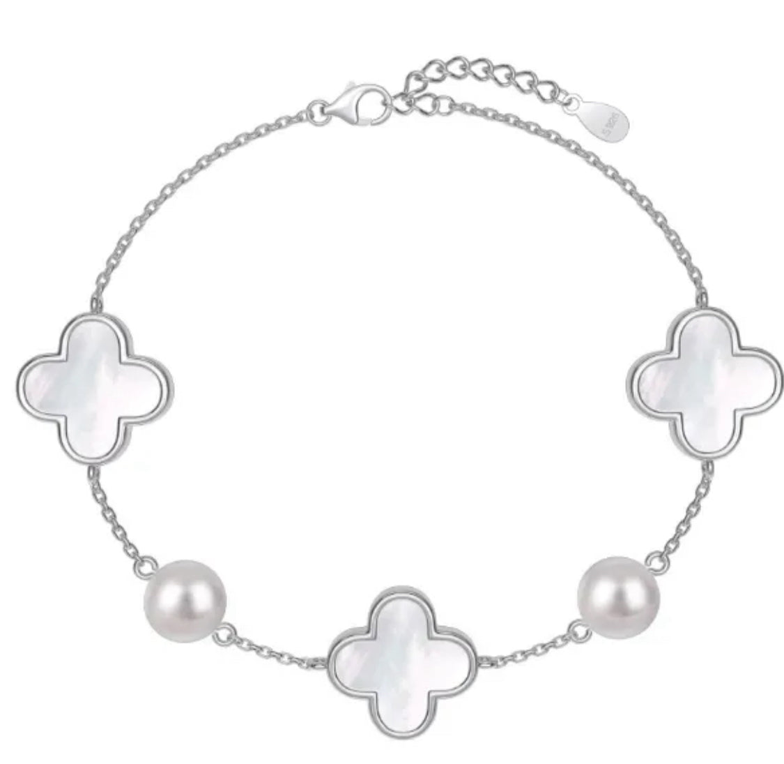 Clover and Grace - Clover and Pearl Bracelet