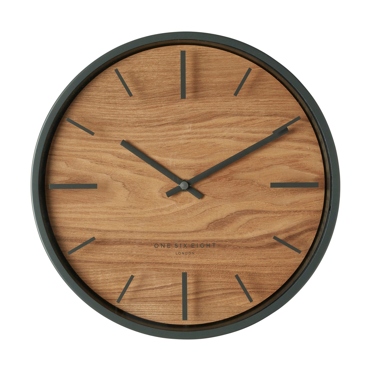 Willow Charcoal grey wall clock 50cm