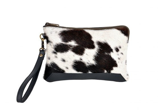 The Detroit cowhide wristlet