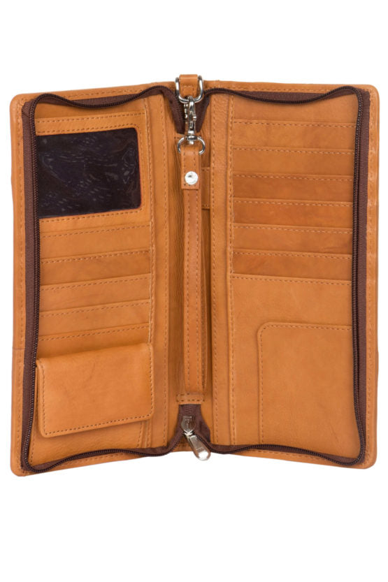 Hamilton zippered travel wallet