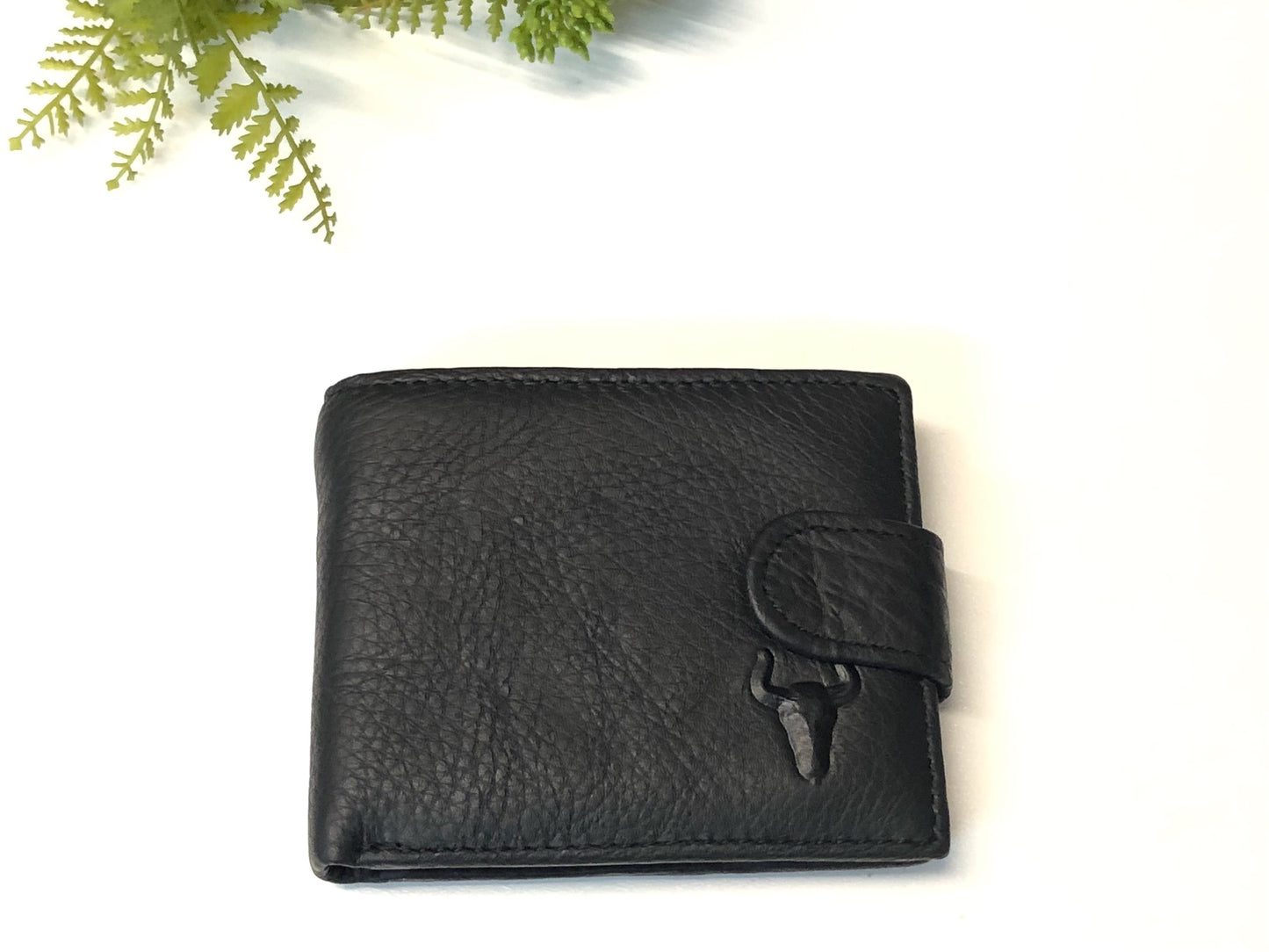 MENS LEATHER WALLET - LONGHORN