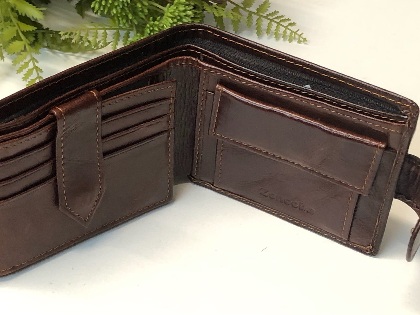 MENS LEATHER WALLET - LONGHORN