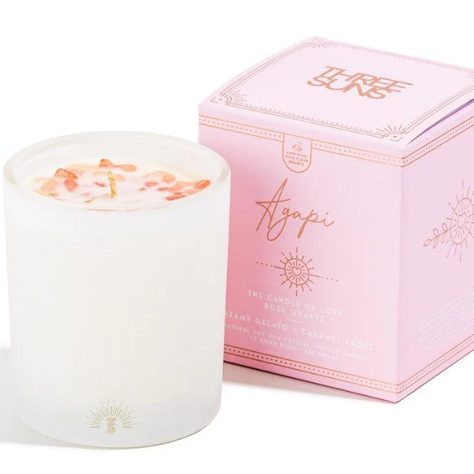 Three Suns Candle - Crystal Collection