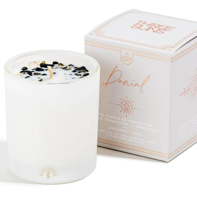 Three Suns Candle - Crystal Collection