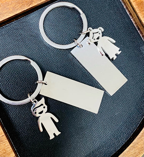 Personalised family key rings