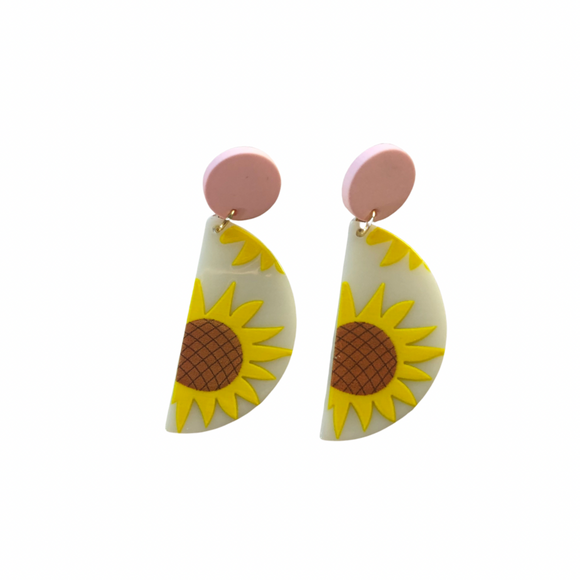 Rural vogue earrings - sunflower love #7