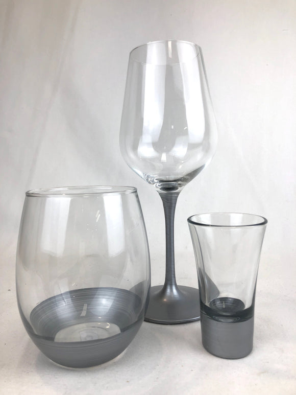 Assorted Glasses - Silver