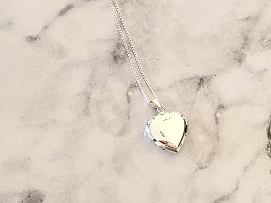 Sterling Silver Small Heart Locket