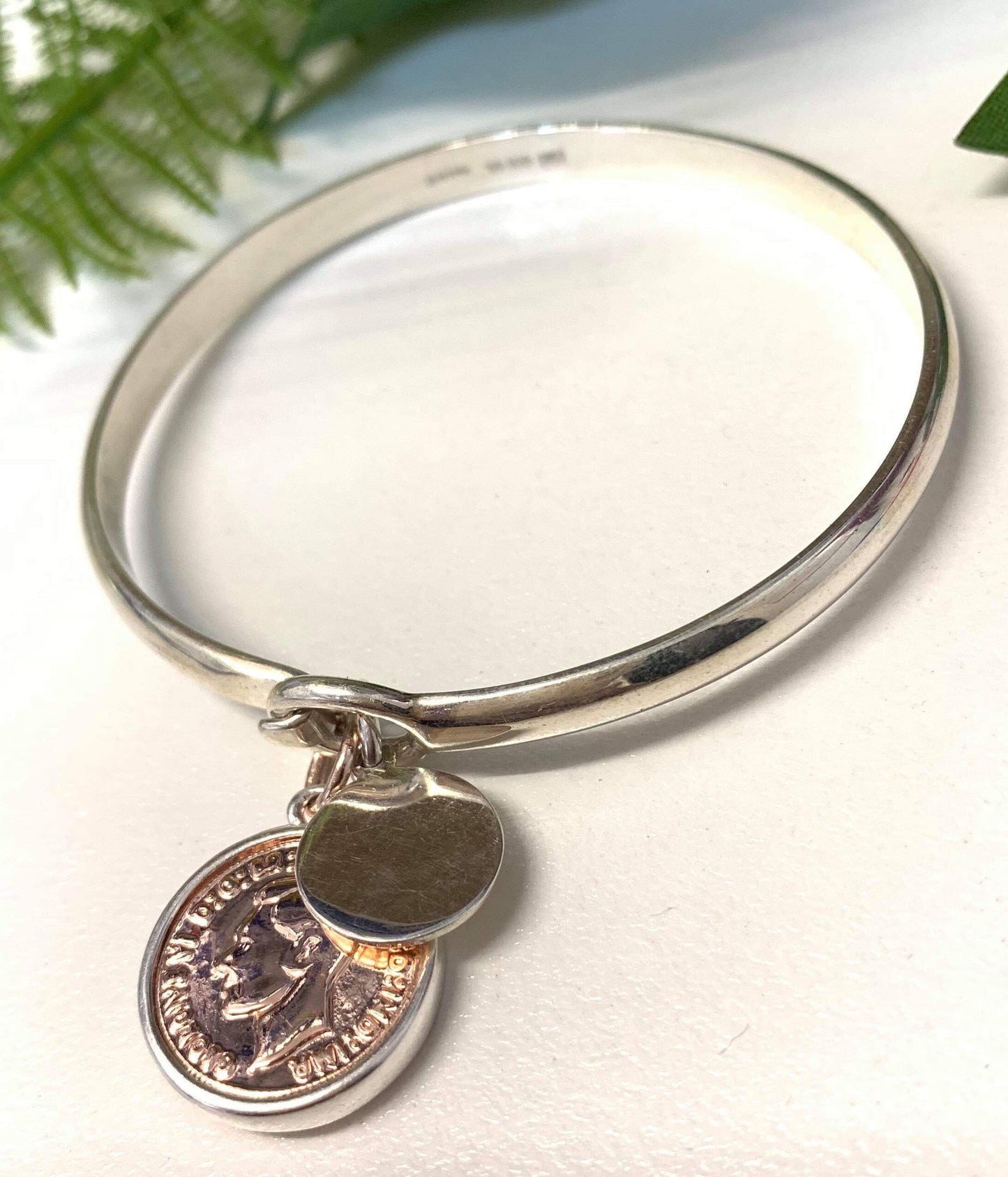 Signature coin bangle