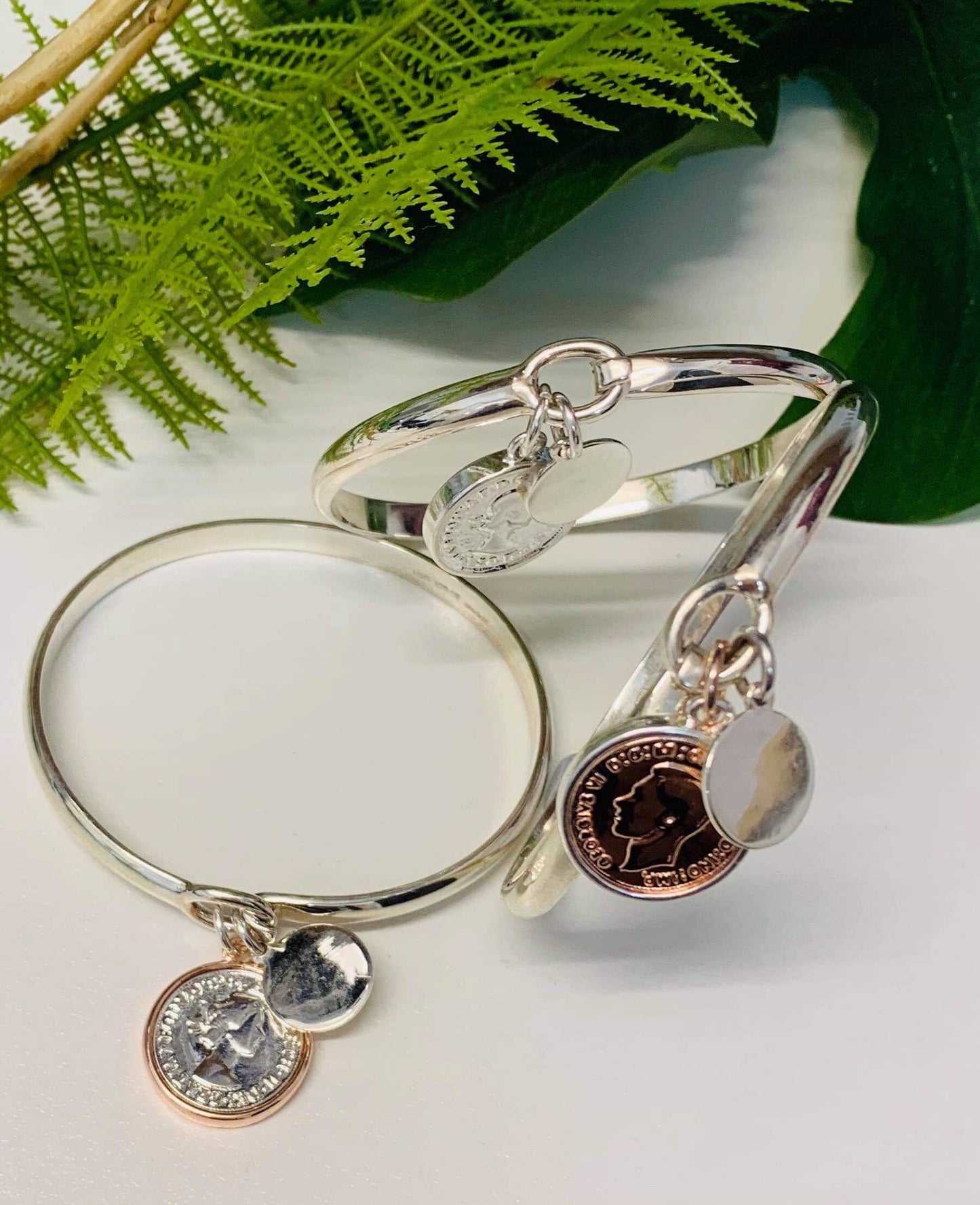 Signature coin bangle