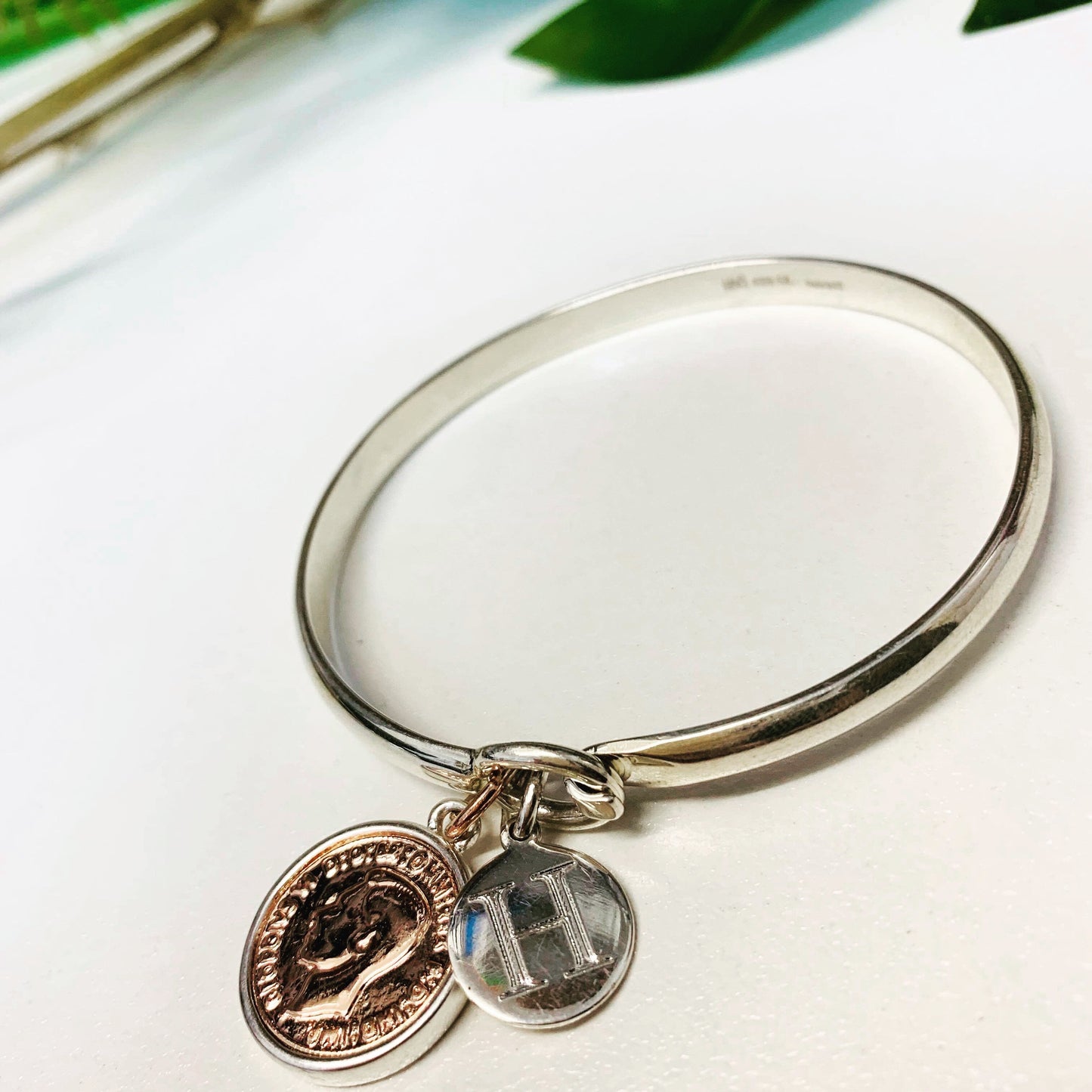 Signature coin bangle