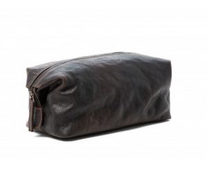 Rugged Hide- Christopher toiletries bag - Black